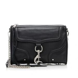 REBECCA MINKOFF Mac Bombe Crossbody Purse Bag in Black Leathern M.A.C.